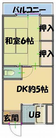 押し入れが2間もあります!